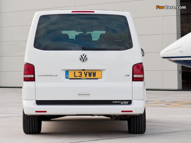 Pictures of Volkswagen T5 Caravelle Edition 25 UK-spec 2010 (640 x 480)