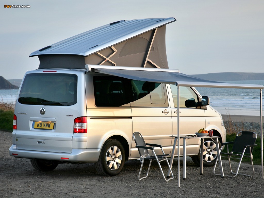 Volkswagen T5 California Comfortline UK-spec 2006–09 images (1024 x 768)