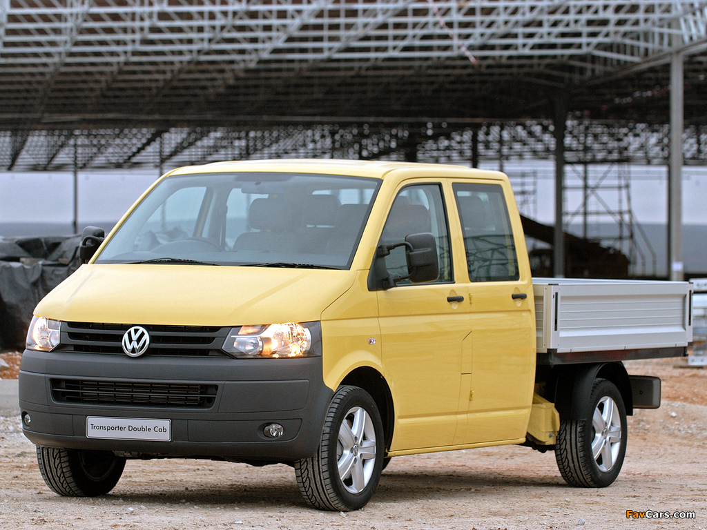 Volkswagen T5 Transporter Double Cab Pickup ZA-spec 2009 images (1024 x 768)