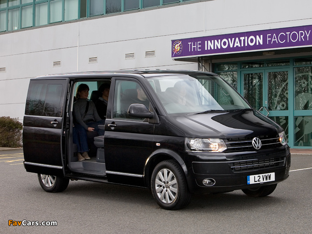 Volkswagen T5 Caravelle UK-spec 2009 wallpapers (640 x 480)