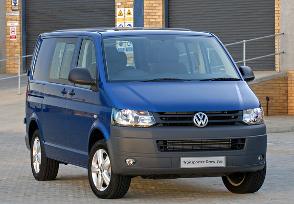 Volkswagen T5 Transporter Crew Bus ZA-spec 2009 wallpapers