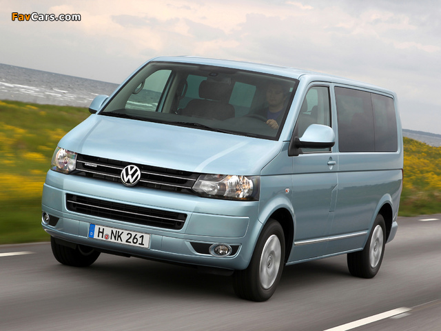 Volkswagen T5 Multivan BlueMotion 2011 images (640 x 480)