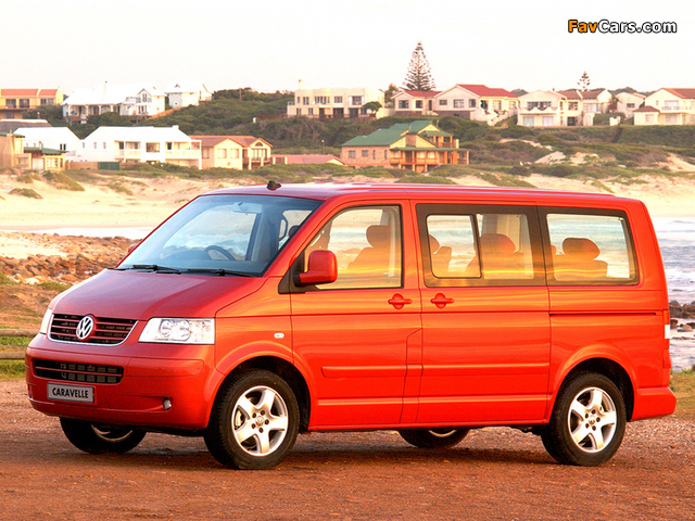 Volkswagen T5 Caravelle ZA-spec 2003–09 wallpapers (640 x 480)