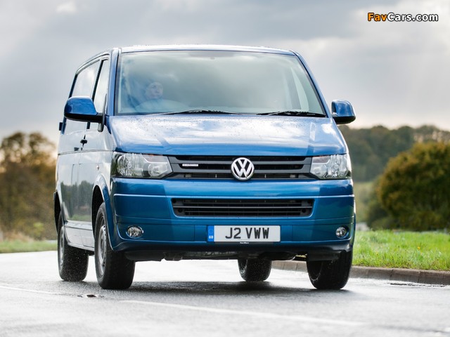 Volkswagen T5 Transporter BlueMotion Van UK-spec 2012 wallpapers (640 x 480)