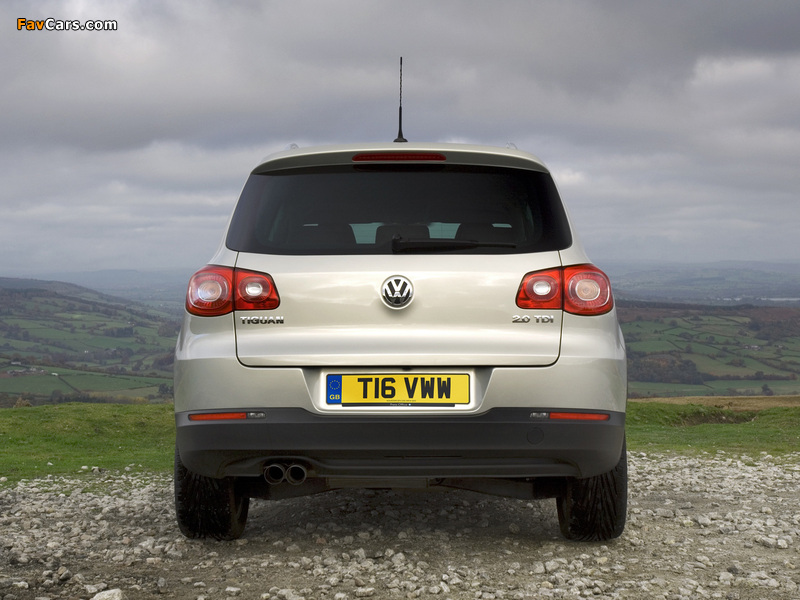 Volkswagen Tiguan UK-spec 2008–11 photos (800 x 600)
