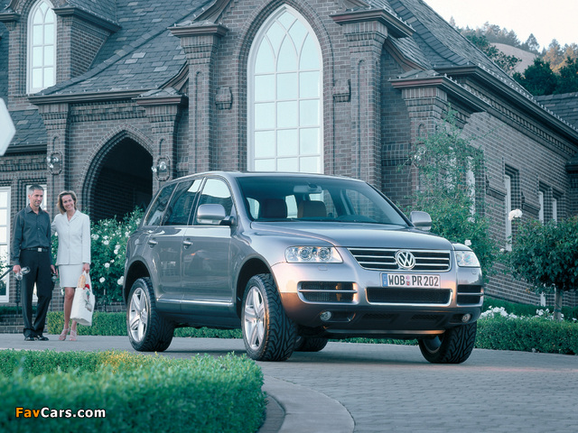 Volkswagen Touareg V10 TDI 2002–07 wallpapers (640 x 480)