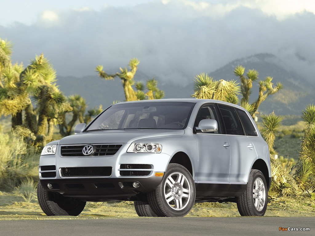 Volkswagen Touareg V8 US-spec 2002–07 wallpapers (1024 x 768)