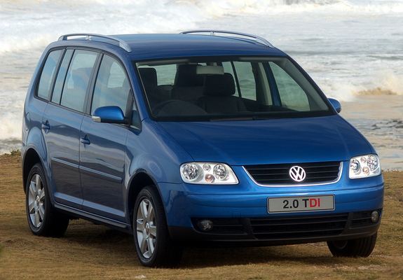 Volkswagen Touran ZA-spec 2003–06 pictures