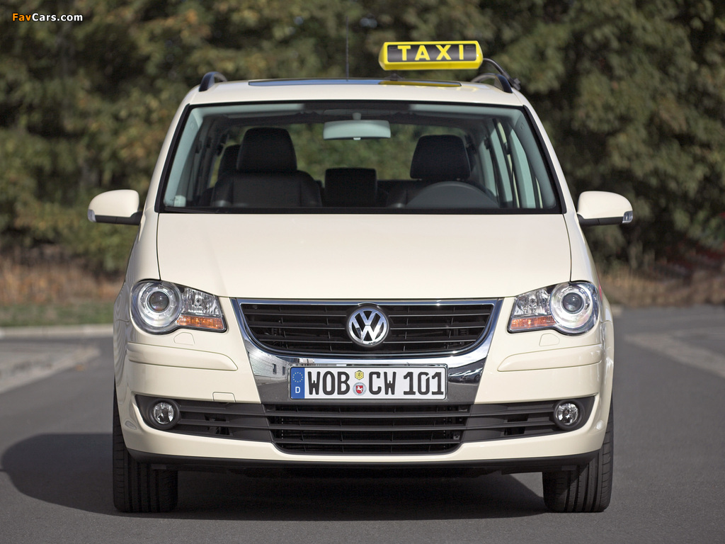 Volkswagen Touran EcoFuel Taxi 2007–10 pictures (1024 x 768)