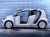 Photos of Volkswagen up! White 5-door 2012