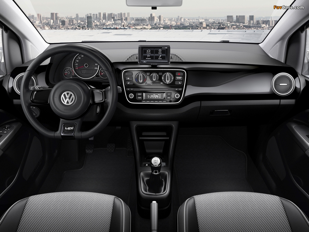 Volkswagen up! Black 3-door 2011 photos (1024 x 768)