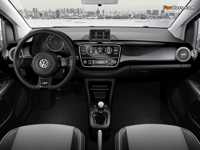 Volkswagen up! Black 3-door 2011 photos (640 x 480)
