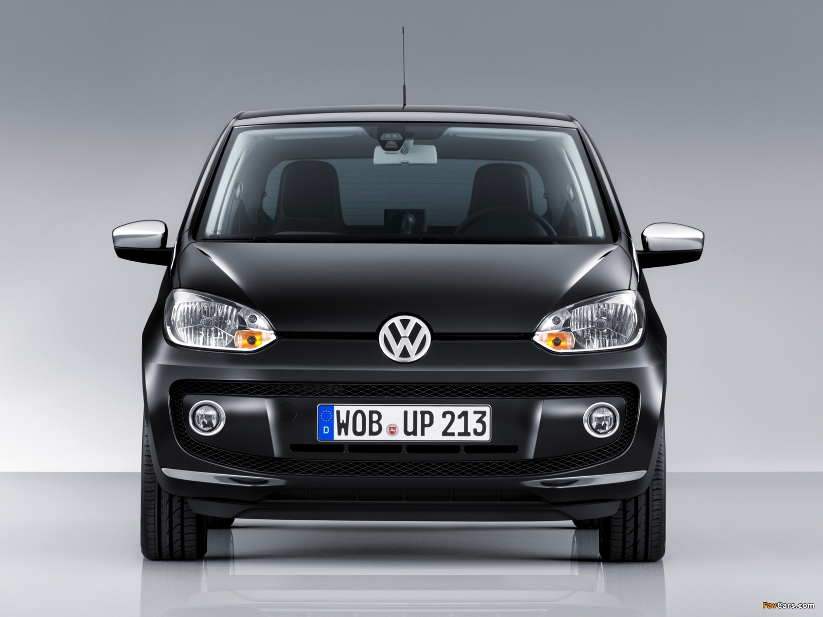 Volkswagen up! Black 3-door 2011 pictures (1600 x 1200)