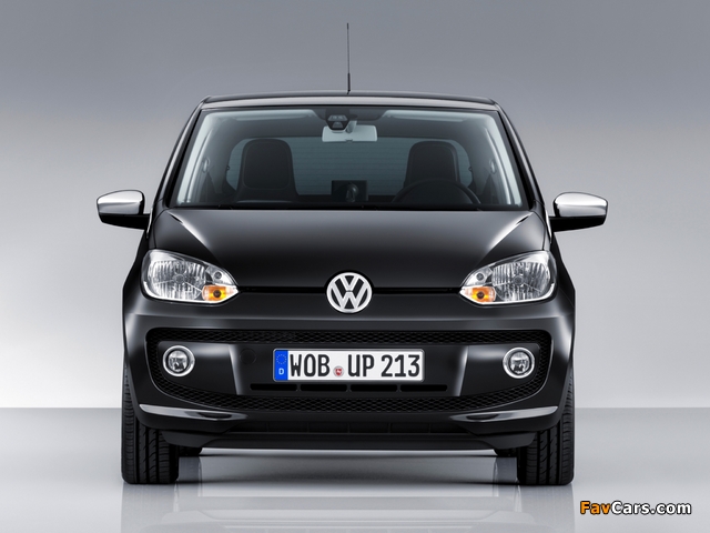 Volkswagen up! Black 3-door 2011 pictures (640 x 480)