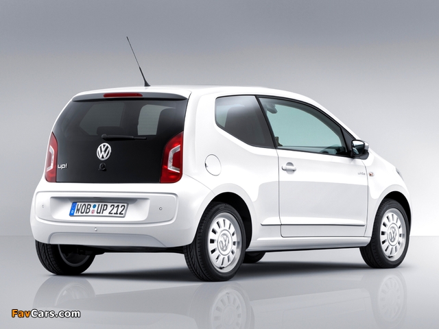 Volkswagen up! White 3-door 2011 pictures (640 x 480)