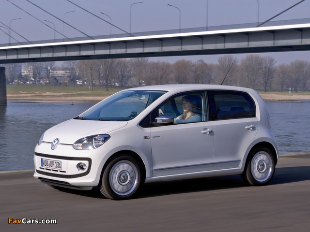Volkswagen up! White 5-door 2012 pictures (640 x 480)