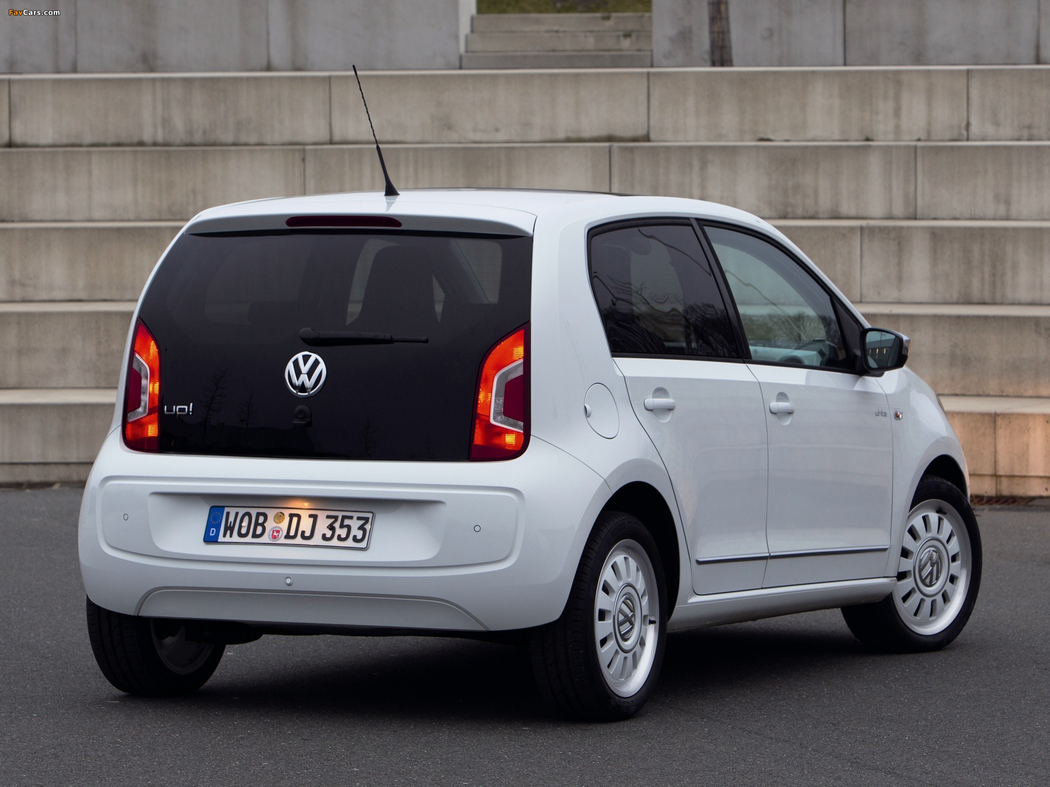 Volkswagen up! White 5-door 2012 wallpapers (2048 x 1536)