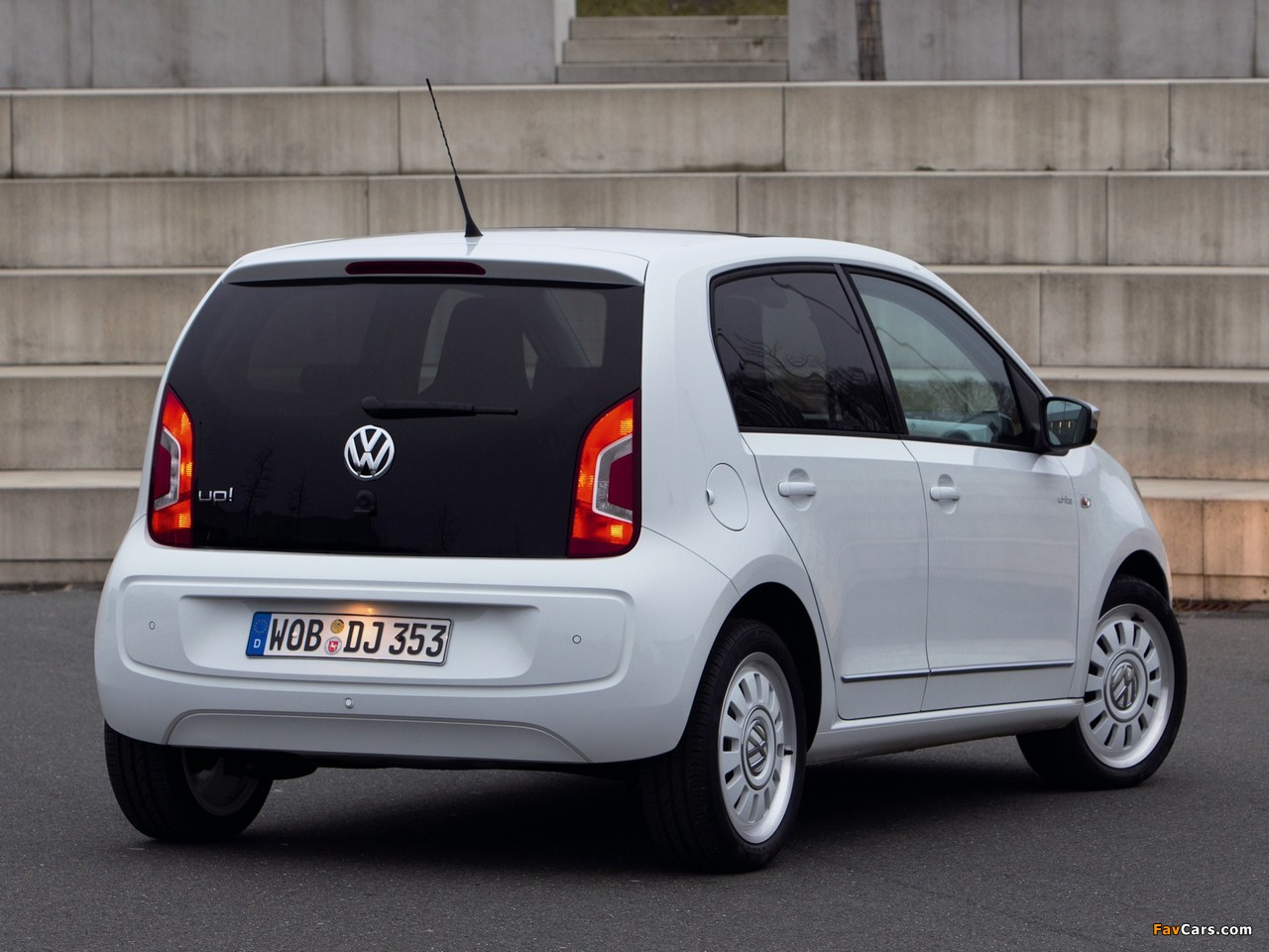 Volkswagen up! White 5-door 2012 wallpapers (1280 x 960)