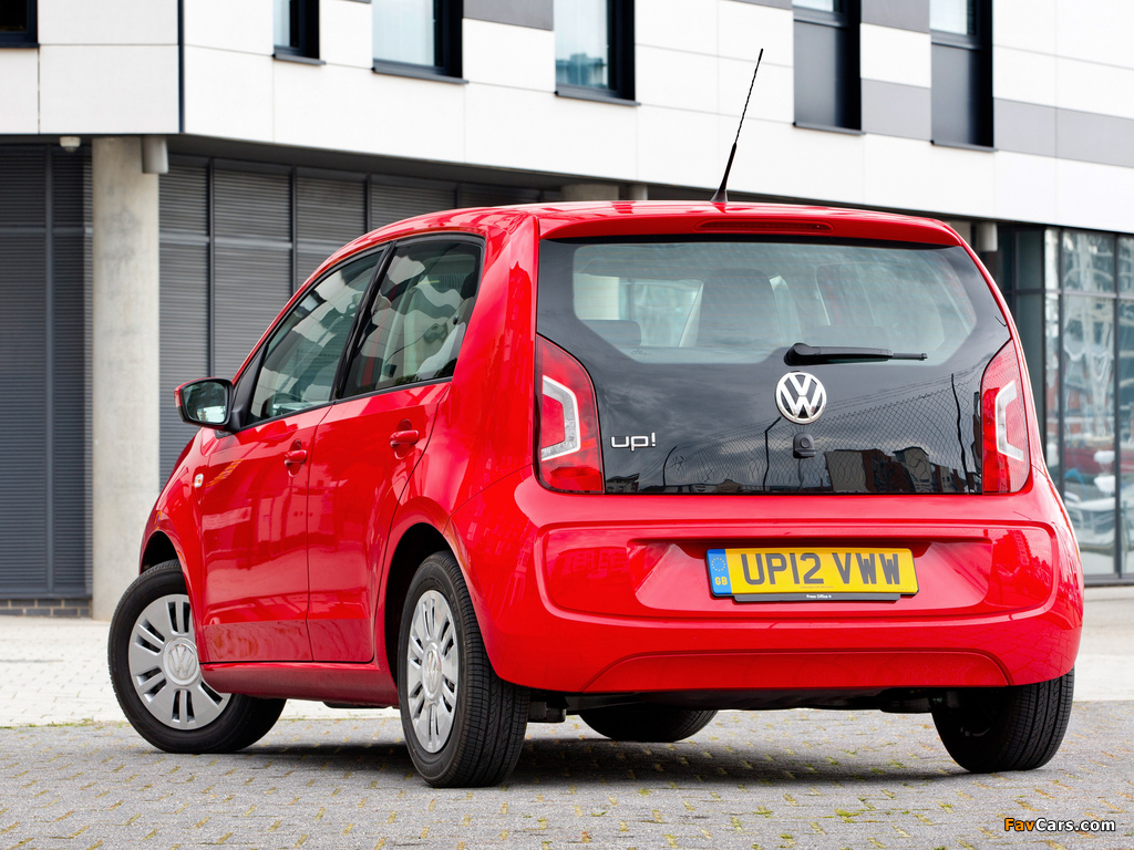 Volkswagen up! 5-door UK-spec 2012 wallpapers (1024 x 768)