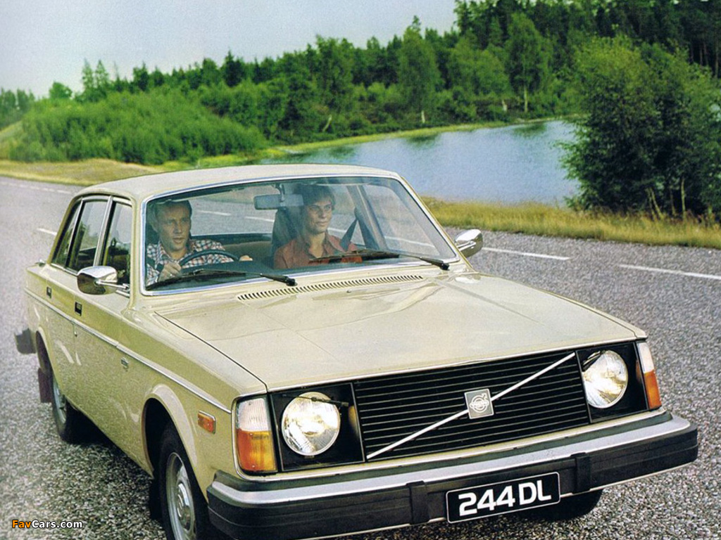 Volvo 244 DL JP-spec 1975–78 wallpapers (1024 x 768)