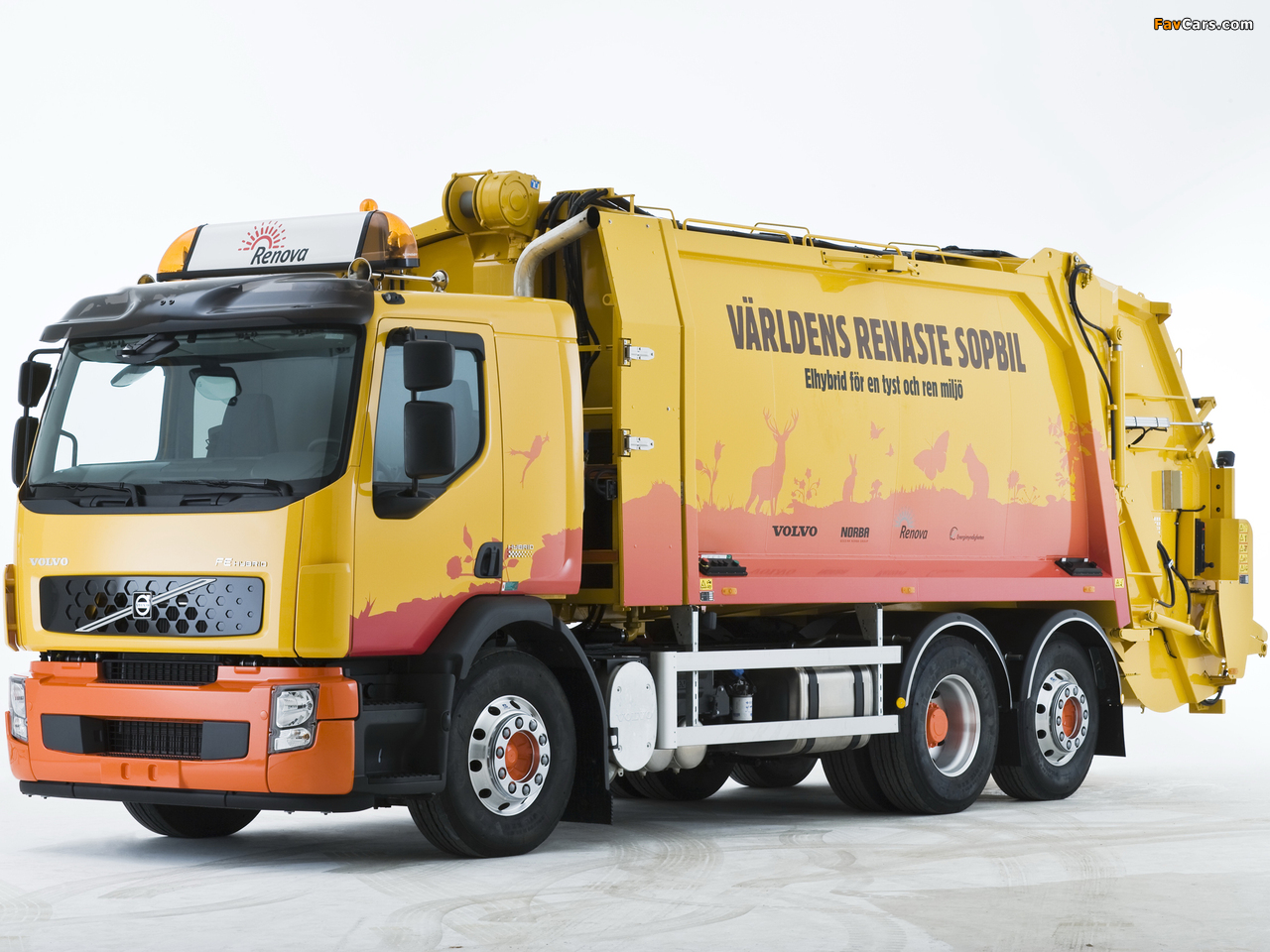 Volvo FE Hybrid Rolloffcon Test Truck 2008–11 images (1280 x 960)