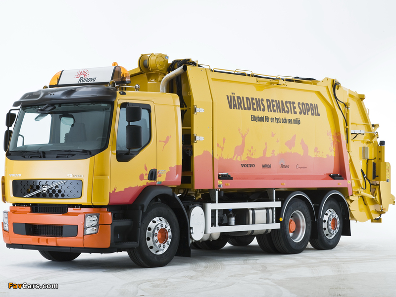 Volvo FE Hybrid Rolloffcon Test Truck 2008–11 images (800 x 600)