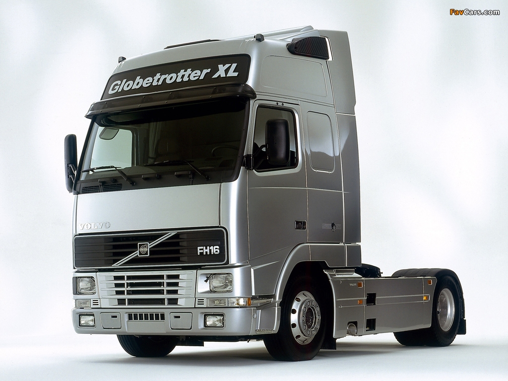 Images of Volvo FH16 Globetrotter XL Silver Cab 1995–2001 (1024 x 768)