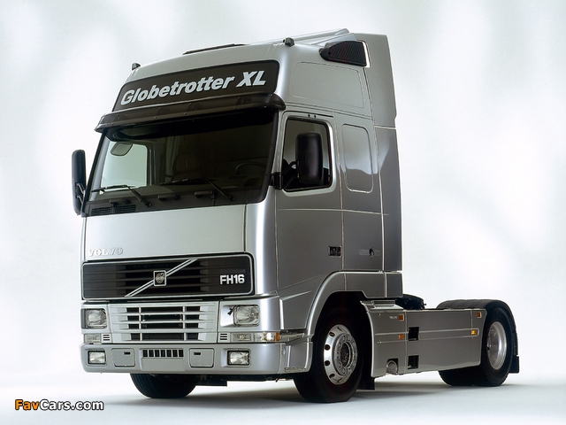 Images of Volvo FH16 Globetrotter XL Silver Cab 1995–2001 (640 x 480)