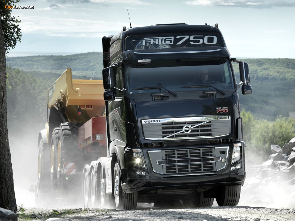 Volvo FH16 750 8x4 2011–12 wallpapers (1024 x 768)
