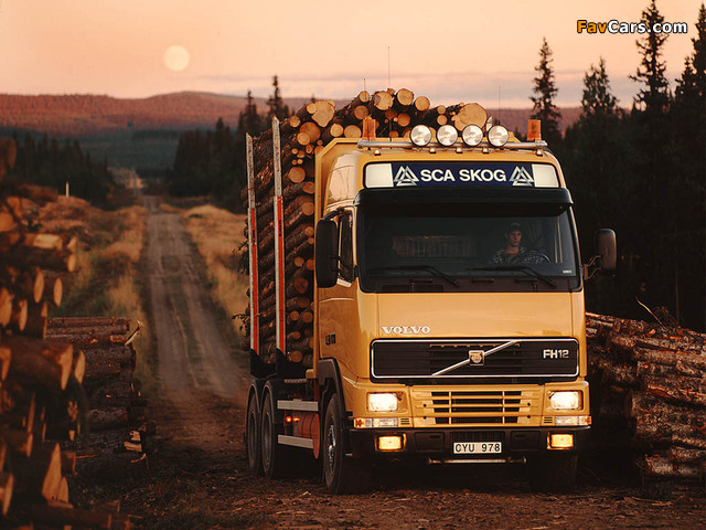 Volvo FH12 Timber Truck 1993–2002 wallpapers (640 x 480)
