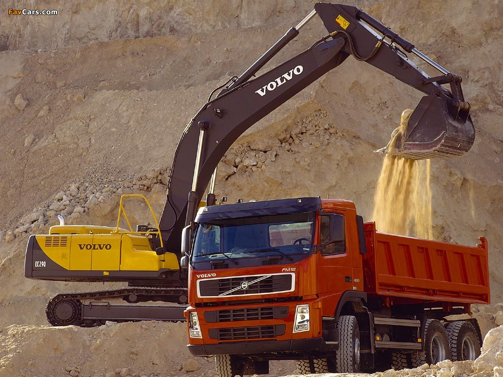 Photos of Volvo FM12 6x4 Tipper 2003–05 (1024 x 768)