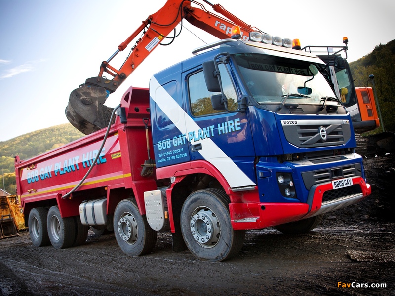 Volvo FMX 8x4 UK-spec 2010–13 wallpapers (800 x 600)