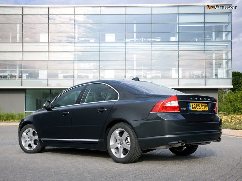 Pictures of Volvo S80 D5 UK-spec 2009–11 (800 x 600)