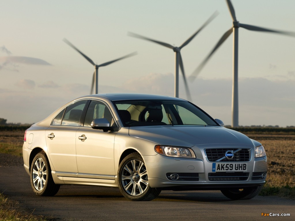 Volvo S80 DRIVe Efficiency UK-spec 2009–11 pictures (1024 x 768)