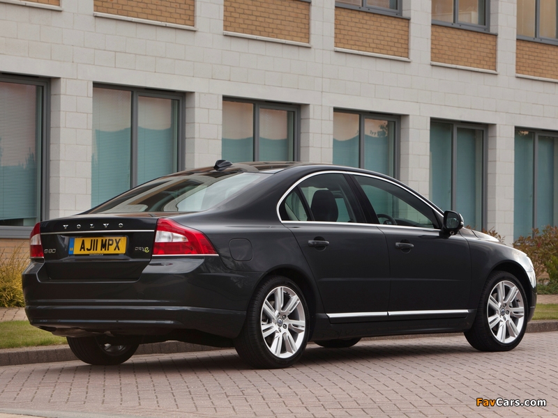 Volvo S80 DRIVe Efficiency UK-spec 2011–13 pictures (800 x 600)