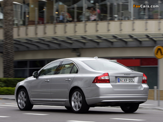 Volvo S80 D5 AU-spec 2007–09 wallpapers (640 x 480)