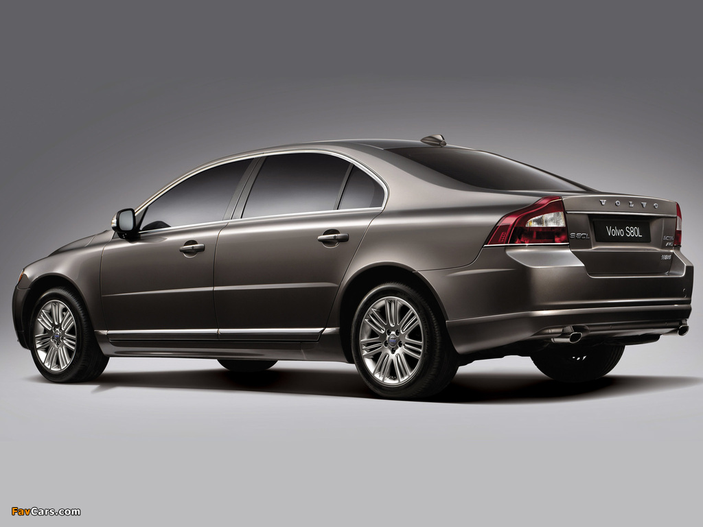 Volvo S80L 2009–11 wallpapers (1024 x 768)