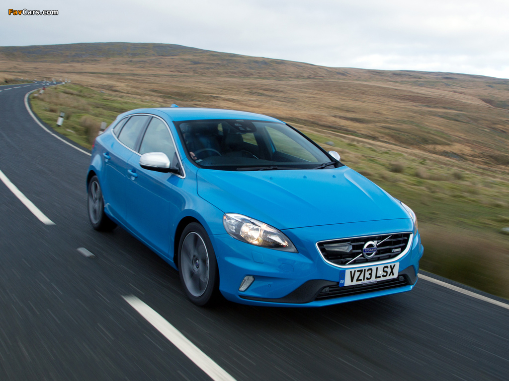 Volvo V40 R-Design UK-spec 2013 wallpapers (1024 x 768)