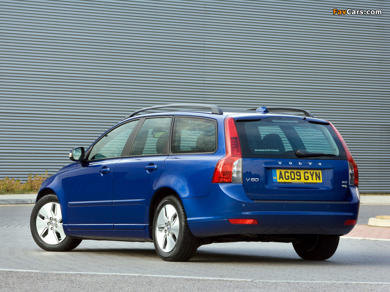 Pictures of Volvo V50 DRIVe UK-spec 2009 (800 x 600)