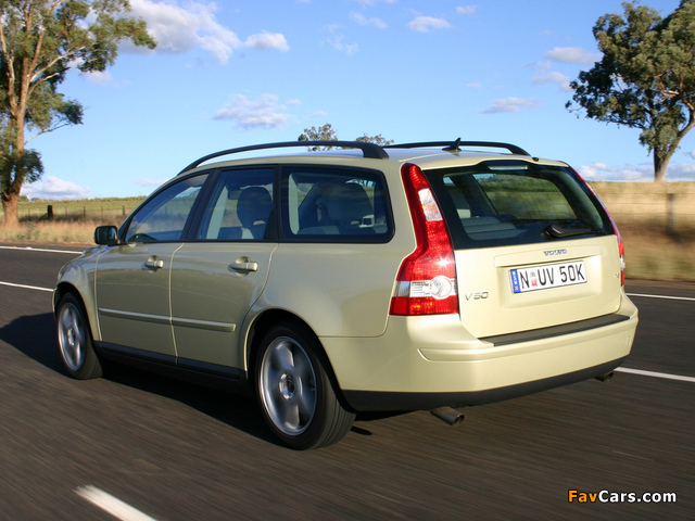 Volvo V50 T5 AU-spec 2005–07 images (640 x 480)