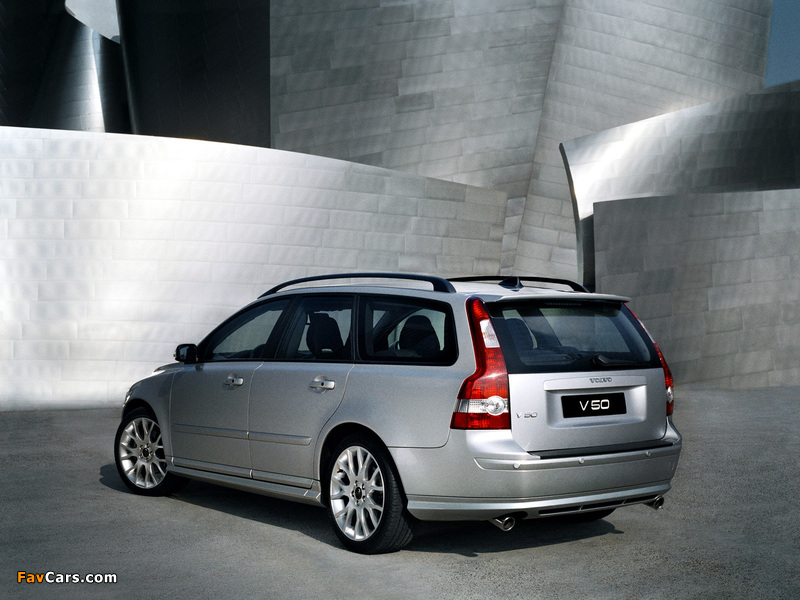 Volvo V50 T5 2005–07 wallpapers (800 x 600)