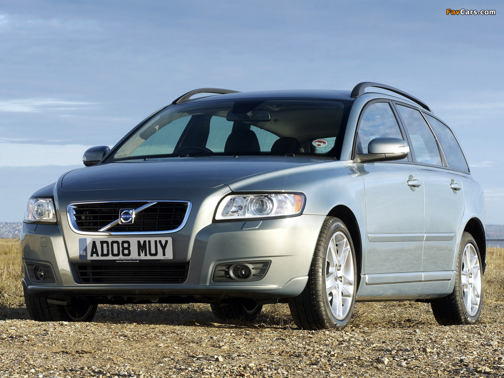 Volvo V50 UK-spec 2007–09 wallpapers (1024 x 768)