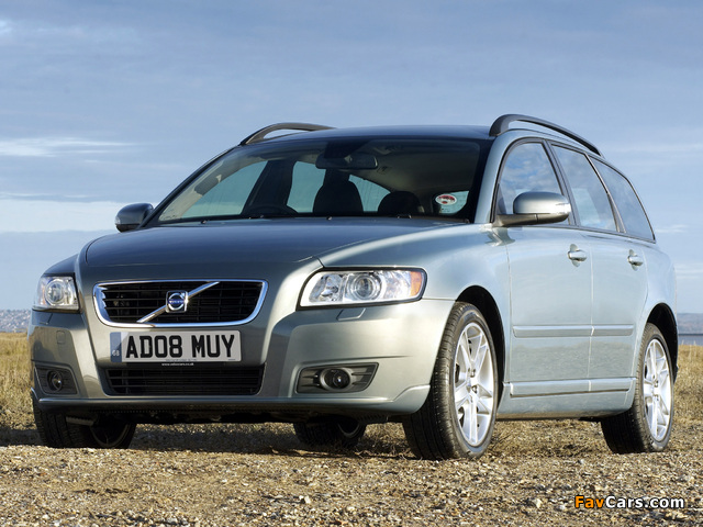 Volvo V50 UK-spec 2007–09 wallpapers (640 x 480)