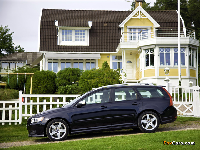 Volvo V50 R-Design 2008–09 pictures (640 x 480)