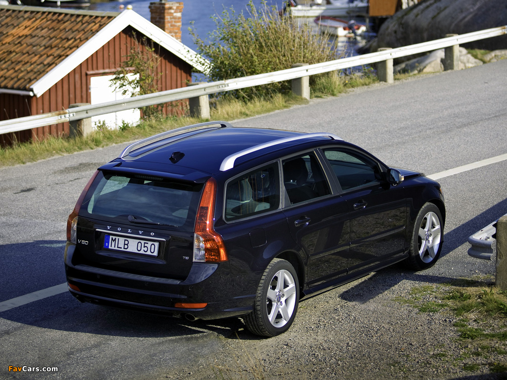 Volvo V50 R-Design 2008–09 wallpapers (1024 x 768)