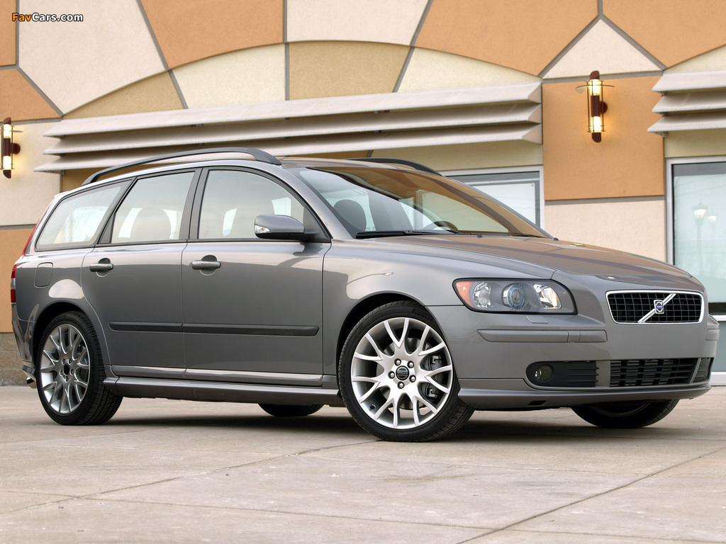 Volvo V50 T5 2005–07 wallpapers (1024 x 768)
