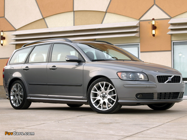 Volvo V50 T5 2005–07 wallpapers (640 x 480)