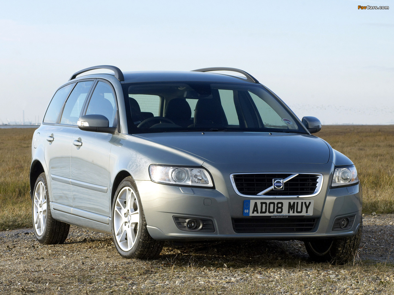 Volvo V50 UK-spec 2007–09 wallpapers (1280 x 960)