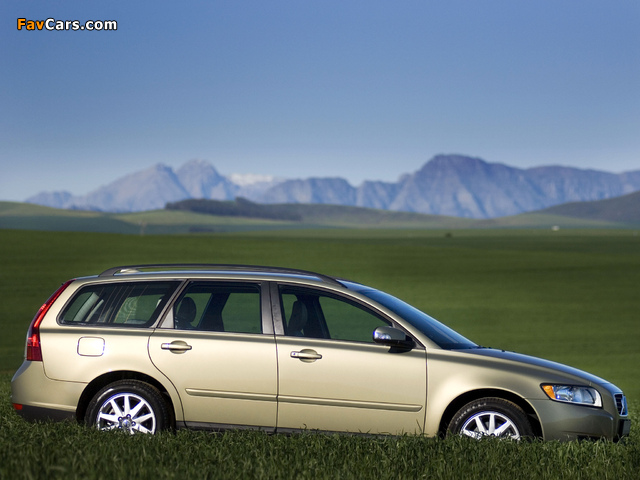 Volvo V50 ZA-spec 2007–09 wallpapers (640 x 480)