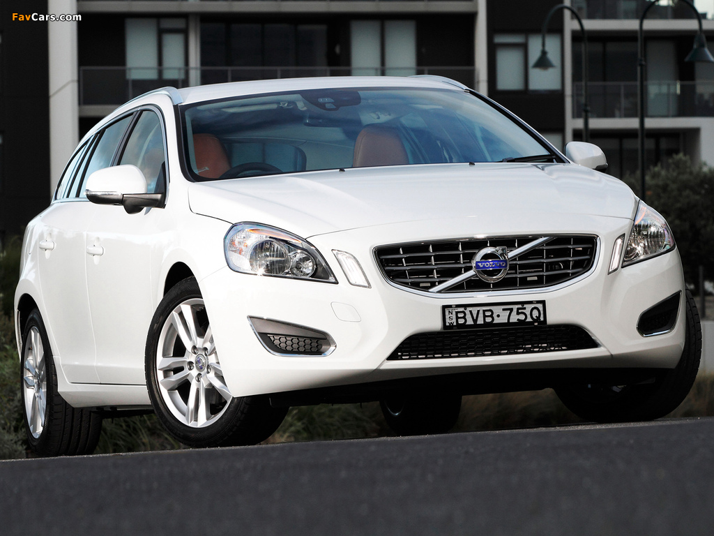 Pictures of Volvo V60 T5 AU-spec 2011–13 (1024 x 768)